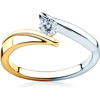 Image 1 of SAVICKI Годежен пръстен Minimalism: двуцветно злато, диамант