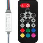 ULTRALUX КОНТРОЛЕР ЗА rgb led ОСВЕТЛЕНИЕ ultralux МИНИ 72w 5-24v 12v dc (rgbrfc6a)