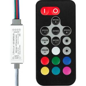 ULTRALUX КОНТРОЛЕР ЗА rgb led ОСВЕТЛЕНИЕ ultralux МИНИ 72w 5-24v 12v dc (rgbrfc6a)