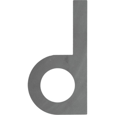 DOPREDAJ Domové písmeno d, 120 x 60 mm, hladké, bez úpravy