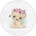 Mila Home Бял детски килим ø 100 cm Comfort - Mila Home (HKG-HaliRound-Comfort-6612-100x100)