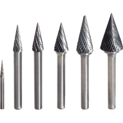 KS Tools 515.3276 frézovacie kolík tvrdokov Špicatý kužeľ Dĺžka 70 mm Vonkajší Ø 6 mm Pracovná dĺžka 45 mm Ø hriadeľa 6.