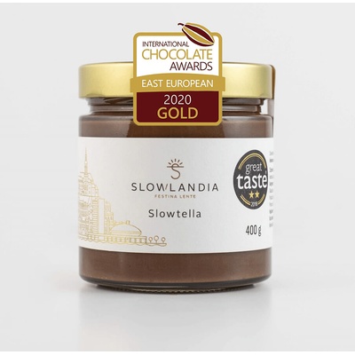 Slowlandia Slowtella krém jemné lieskové orechy/kakao 400 g