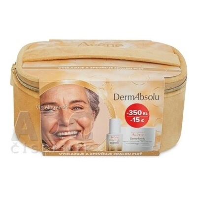 AVENE DermAbsolu remodelační denní krém 50 ml + remodelační sérum 30 ml + kosmetická taštička