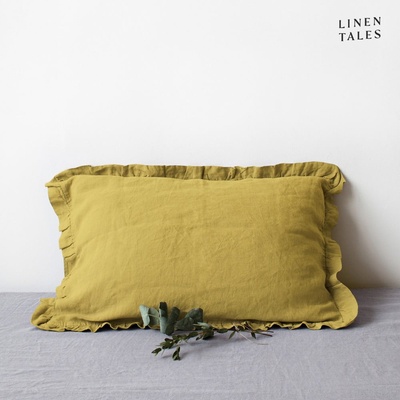 Linen Tales Ленена калъфка за възглавница 40x60 cm Lemon Curry - Linen Tales (LT-PCFR-40x60-LC)
