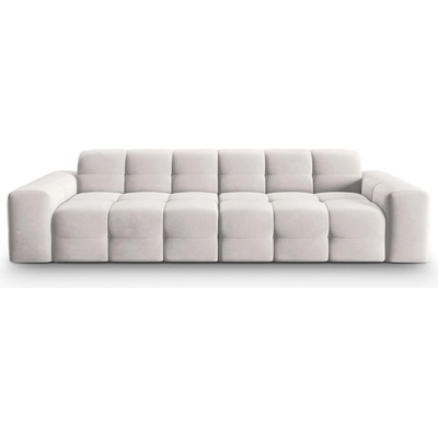 Micadoni Светлосив кадифен диван 255 cm Kendal - Micadoni Home (MIC_4S_121_F1_KENDAL1)