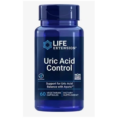 Life Extension Uric Acid Control, добавка за намаляване на пикочната киселина, 60 растителни капсули