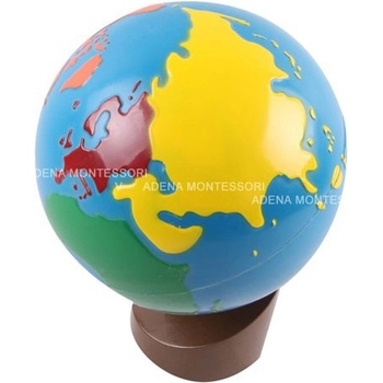 Montessori G005 glóbus barevné kontinenty