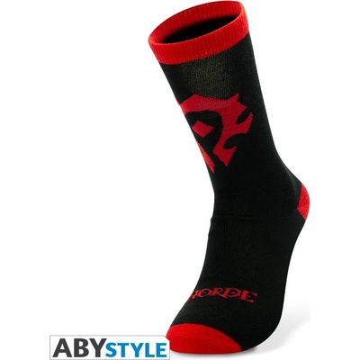 ABY style Чорапи World of Warcraft - Horde Black a Red