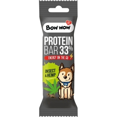 Bow wow proteinová tyčinka Hmyz & Konopí 32 g