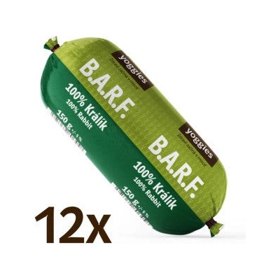 Yoggies B.A.R.F. 100% králík s probiotiky 12 x 150 g – Zboží Mobilmania
