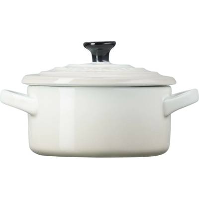 Le Creuset Mini hrnec s poklicí 10 cm bílá 71901107160100