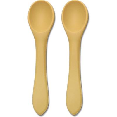Lorelli Силиконови лъжички Lorelli - Natural, 2 броя, Yellow (10230690001)
