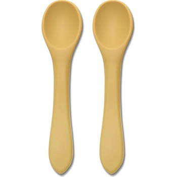 Lorelli Силиконови лъжички Lorelli - Natural, 2 броя, Yellow (10230690001)