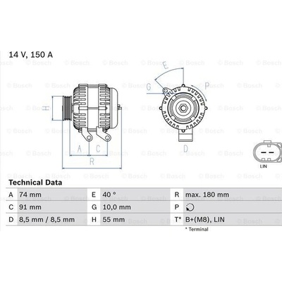 BOSCH Generátor 0986080810