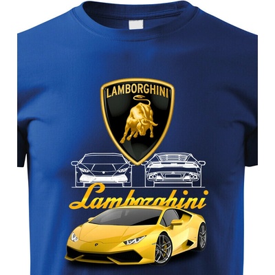Dětské tričko Lamborghini Modrá Velikost Canvas Bezvatriko.cz 2327
