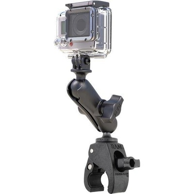 RAM MOUNTS RAM® sestava - základna Tough-Claw™ na průměr 0,625" - 1,14" se stř.ram. a kul.kloubem 1" pro kamery