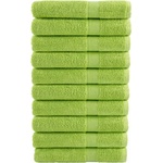 vidaXL Премиум кърпи сауна SOLUND 10бр ябълковозелени 80x200 см 600gsm (137508)
