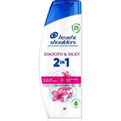Head & Shoulders Smooth & Silky 2in1 šampón a kondicionér proti lupinám 400 ml