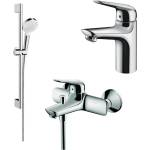 Hansgrohe Комплект за мивка и душ Hansgrohe Novus 100 Crometta хром (71030000+71040000+2653240)