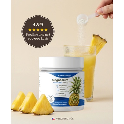 Herbs Energy Magnesium Drink Ananas 3 x 30 dávek
