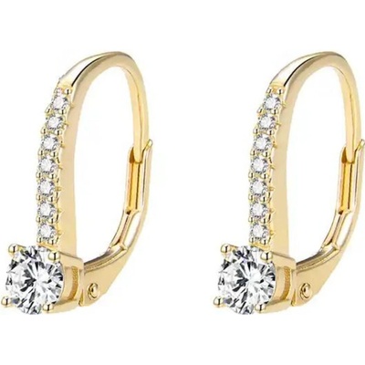 Olivie strieborné náušnice LOTA GOLD 8331