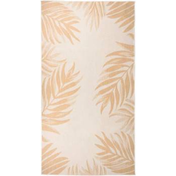 Image 1 of vidaXL Градински плоскотъкан килим, 80x150 см, на листа (340855)