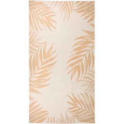 vidaXL Градински плоскотъкан килим, 80x150 см, на листа (340855)