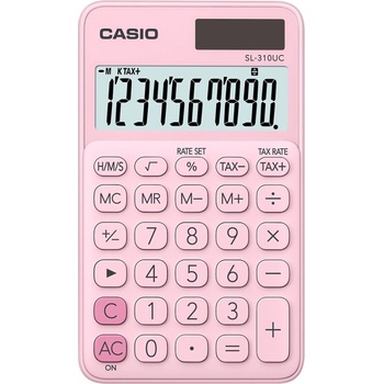 Casio calculator pocket sl-310uc pk pink, 10 digit display (sl-310uc-pk box)