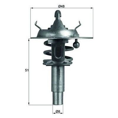 Termostat, chladivo MAHLE TX 106 90D (TX10690D)