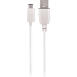 Maxlife кабел USB - USB-C конектор 1, 0 m 3A , бял