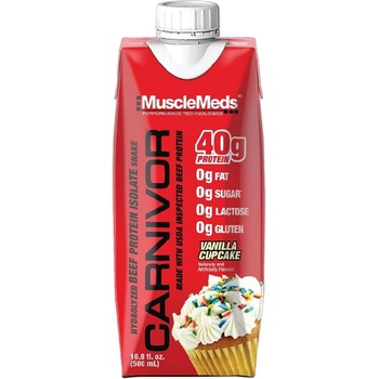 MuscleMeds Carnivor RTD Beef Protein Shake, 1x500 Ml/12 packs box/