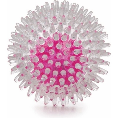 JK ANIMALS Led TPR míček s bodlinami 8 cm