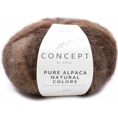 PURE ALPACA NATURAL COLORS Katia PURE ALPACA NATURAL: 100 béžová-camel-hnedá
