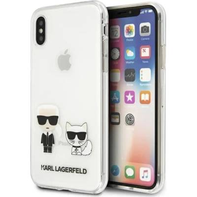 KARL LAGERFELD Калъф Karl Lagerfeld Karl & Choupette за iPhone Xs Max - прозрачен (3666339055059)