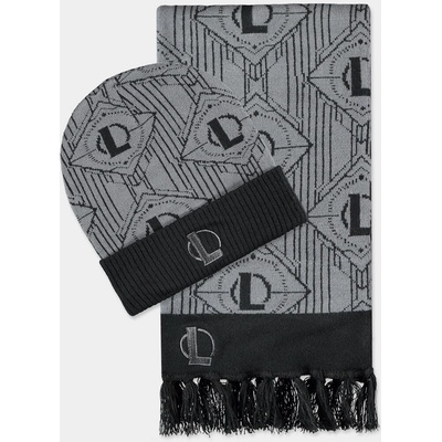 League of Legends Dárkový set zimní čepice + šála šedý