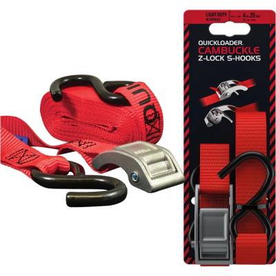 Quickloader Popruh se sponou, Z-zámkem a S-hákem Z-lock S-Hooks 400 kg 4 m x 25 mm