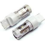  Диодна крушка тип t20 canbus с 6 х 5w cree диода и лупа (t2030w)