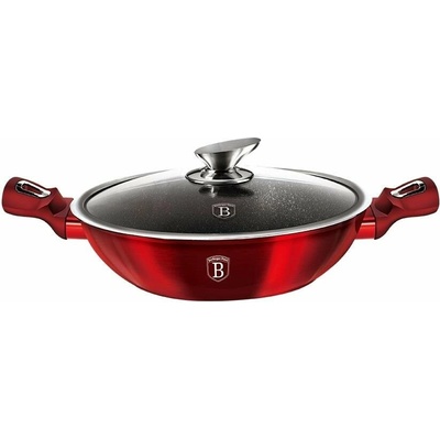 BERLINGERHAUS Wok s poklicí 30 cm Burgundy Edition BH-7110