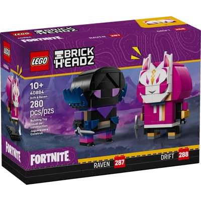 LEGO® BrickHeadz 40884 Fortnite Figúrky: Drift a Raven