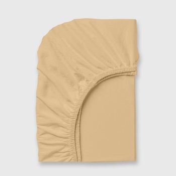 Image 1 of Дилиос Долен чаршаф с ластик 140/200/25 см охра 100% памук