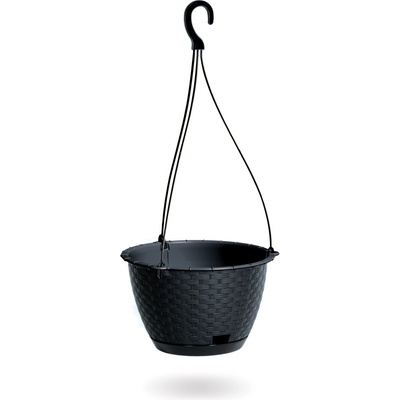 Prosperplast Ratolla Round W závesný 24,3 cm antracit DRLW240