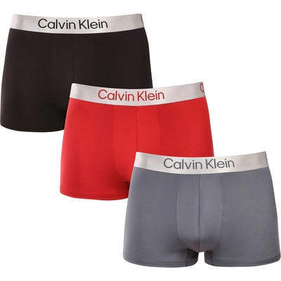 Calvin Klein Комплект от три - мъжки боксерки Calvin Klein многоцветни Calvin Klein | Cheren Cherven Siv Mnogotsveten | МЪЖЕ | 4XL