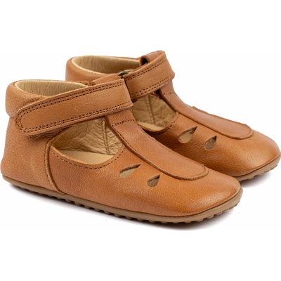 Dětské kožené sandálové Pom Pom Camel