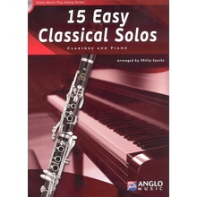 15 Easy Classical Solos noty na klarinet klavír + audio