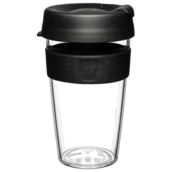 KeepCup Clear - 454, Black (CCBLA16)