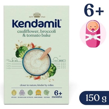 Kendamil Кендамил млечна каша с броколи, карфиол и домати (150 г)