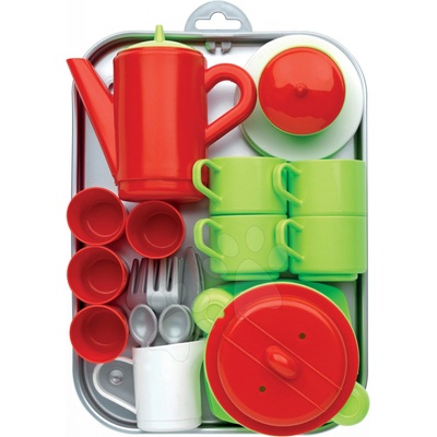 Écoiffier Cheef Cook 972 čajová souprava zeleno-červená