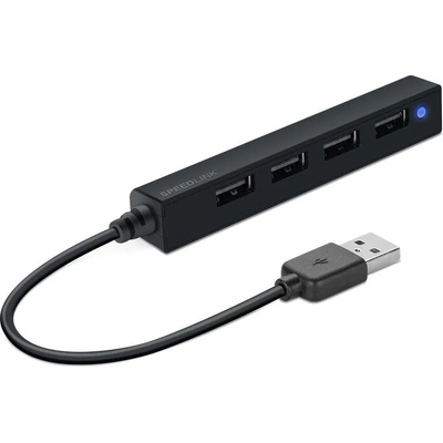SPEEDLINK Snappy Slim 4xUSB 2.0 black (SL-140000-BK)
