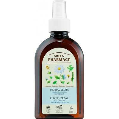 Green Pharmacy bylinný posilňujúci elixír na poškodené a lámavé vlasy 250 ml